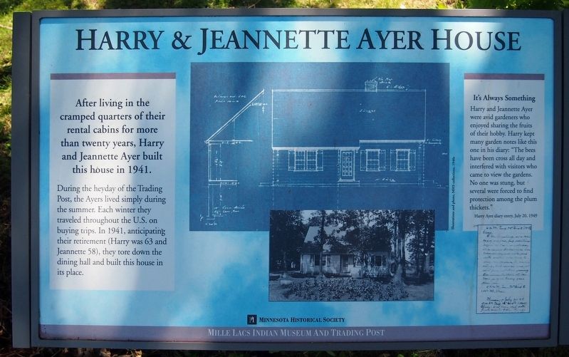Harry & Jeannette Ayer House Marker image. Click for full size.