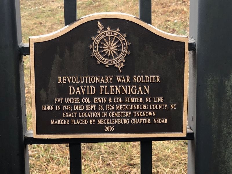 David Flennigan Marker. Click for full size. David Flennigan Marker image. Click for full size.