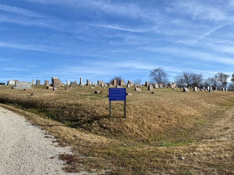 Panther Creek Cemetery & Marker image. Click for full size.
