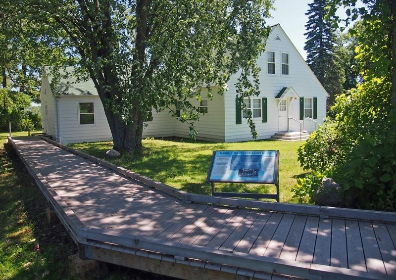 Harry & Jeannette Ayer House and Marker at the Mille Lacs Indian Museum and Trading Post. Click for full size. Harry & Jeannette Ayer House and Marker at the Mille Lacs Indian Museum and Trading Post image. Click for full size.
