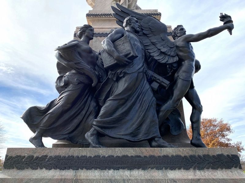 William Boyd Allison Monument, East Side. Click for full size. William Boyd Allison Monument, East Side image. Click for full size.