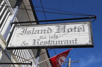 Island Hotel Marker image. Click for full size.