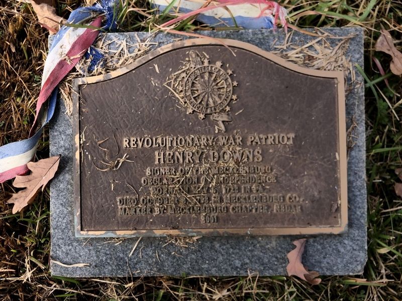 Henry Downs Marker. Click for full size. Henry Downs Marker image. Click for full size.
