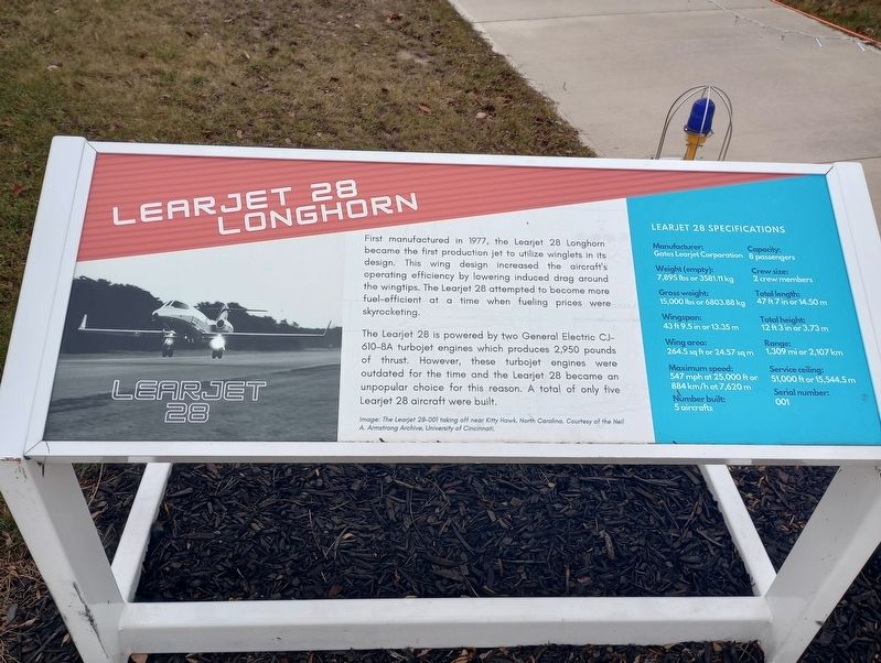 Learjet 28 Longhorn Marker image. Click for full size.