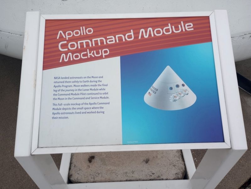 Apollo Command Module Mockup Marker image. Click for full size.