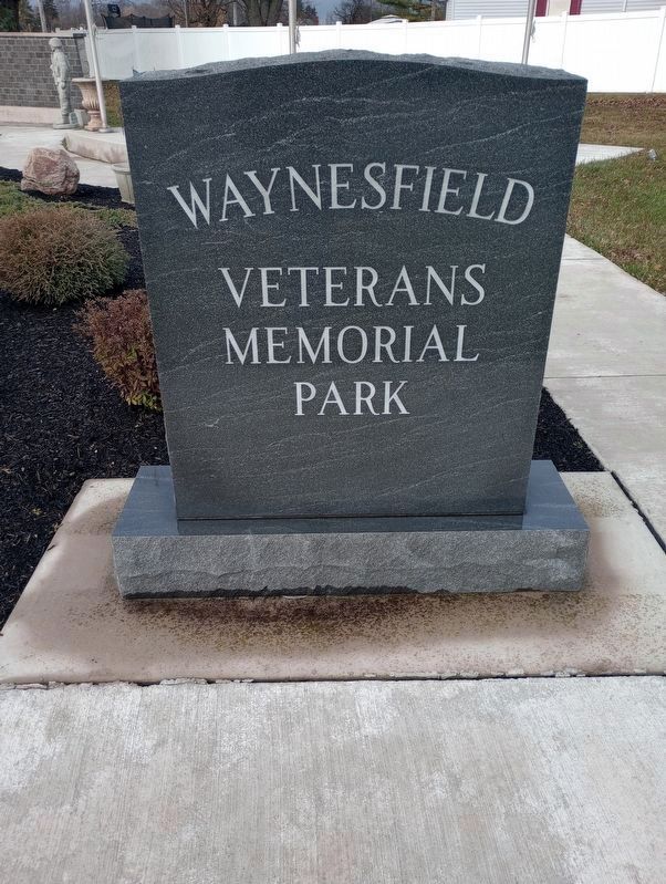 Waynesfield Veterans Memorial image. Click for full size.