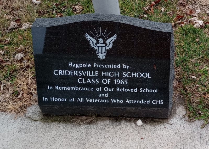 Cridersville Highschool Veterans Memorial Marker image. Click for full size.