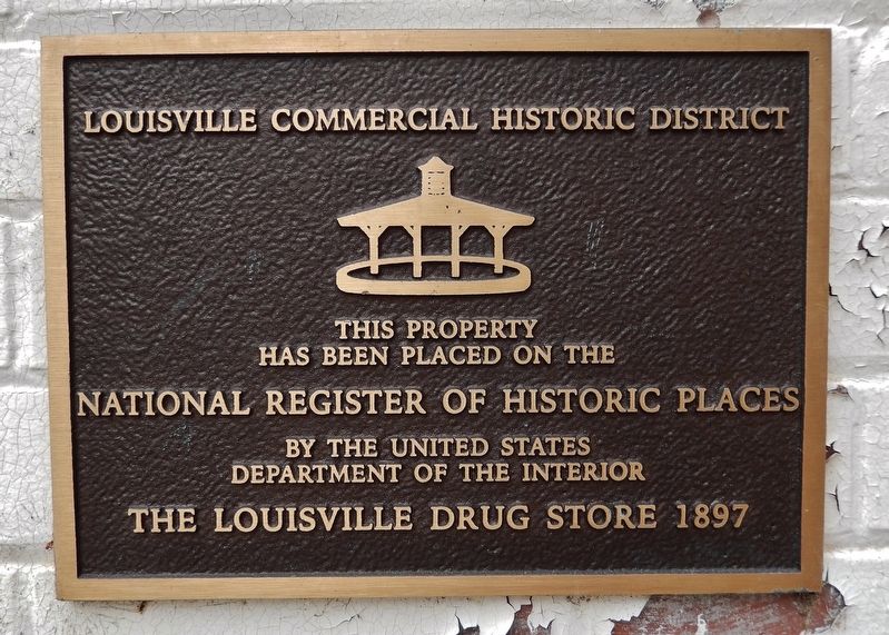 The Louisville Drug Store Marker image. Click for full size.