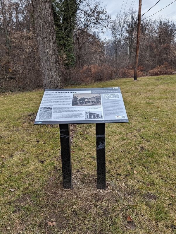 History of Zion Hill Cemetery Marker image. Click for full size.