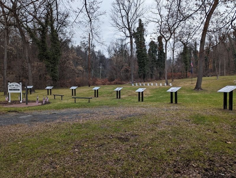 History of Zion Hill Cemetery Marker image. Click for full size.