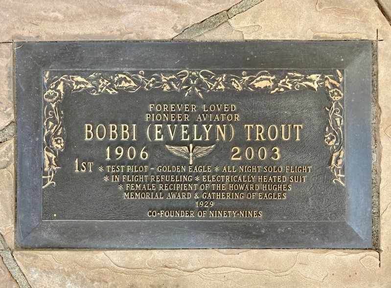 Bobbi Trout Marker. Click for full size. Bobbi Trout Marker image. Click for full size.
