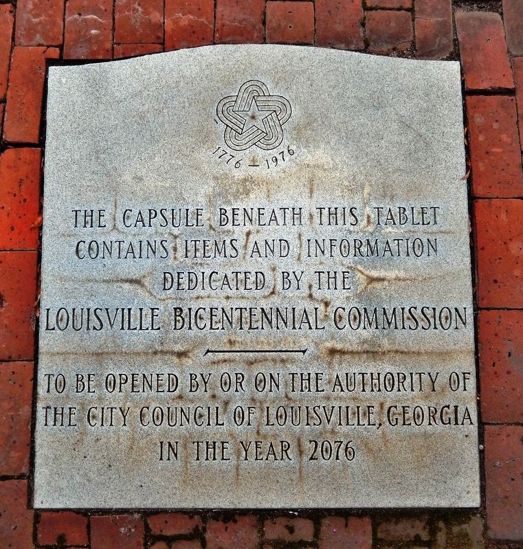 Louisville U.S. Bicentennial Time Capsule Marker image. Click for full size.
