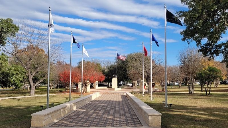 The view of the Veterans Plaza from the street image. Click for full size.
