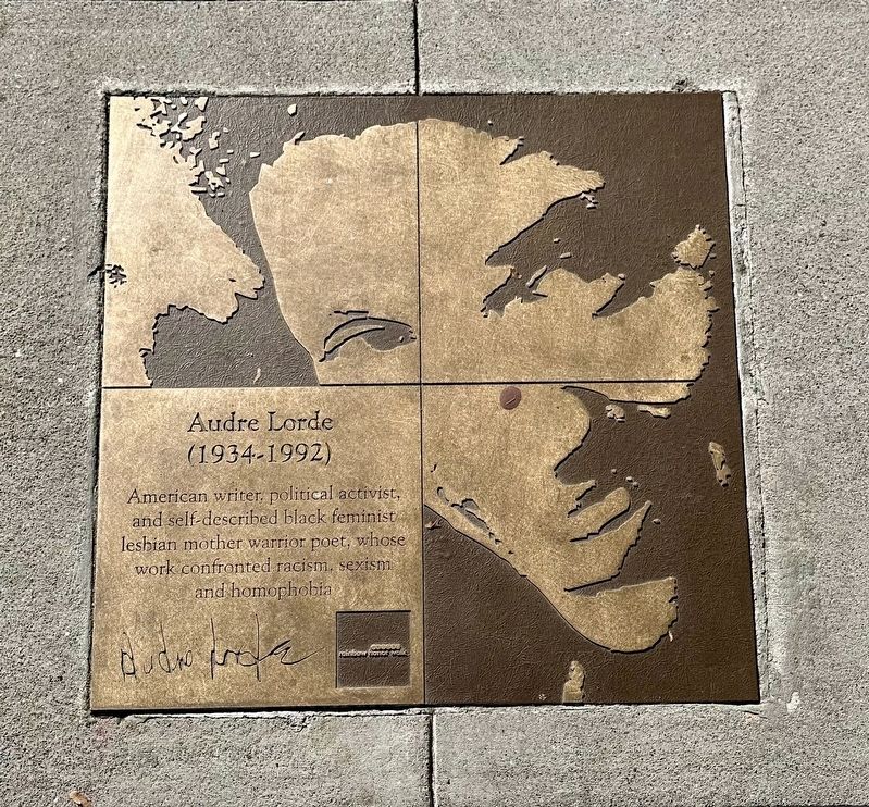 Audre Lorde Marker image. Click for full size.