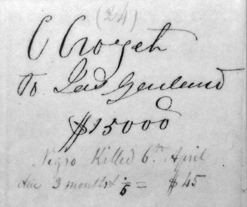 Marker detail: James Garland Receipt image. Click for full size.