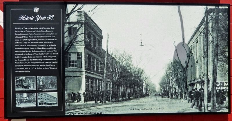 Historic York, S.C. Marker (<i>panel 1</i>) image. Click for full size.