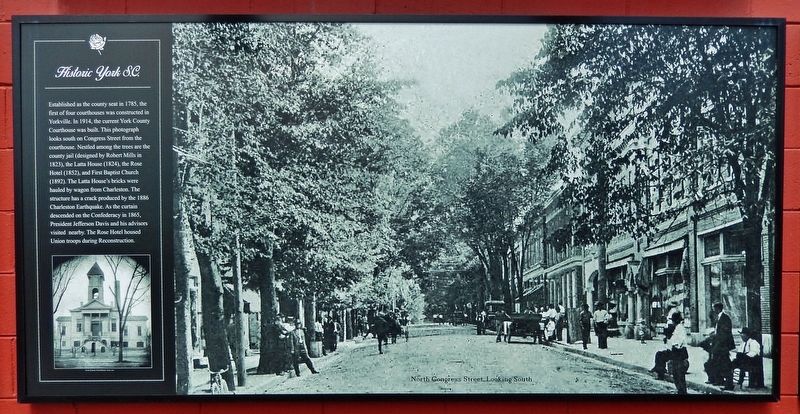 Historic York, S.C. Marker (<i>panel 3</i>) image. Click for full size.
