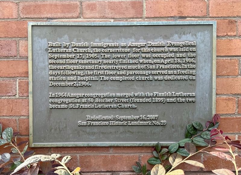 St. Francis Lutheran Church Marker. Click for full size. St. Francis Lutheran Church Marker image. Click for full size.