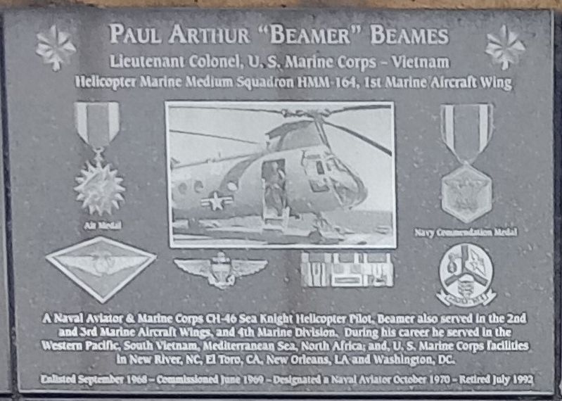 Paul Arthur "Beamer" Beames Marker image. Click for full size.