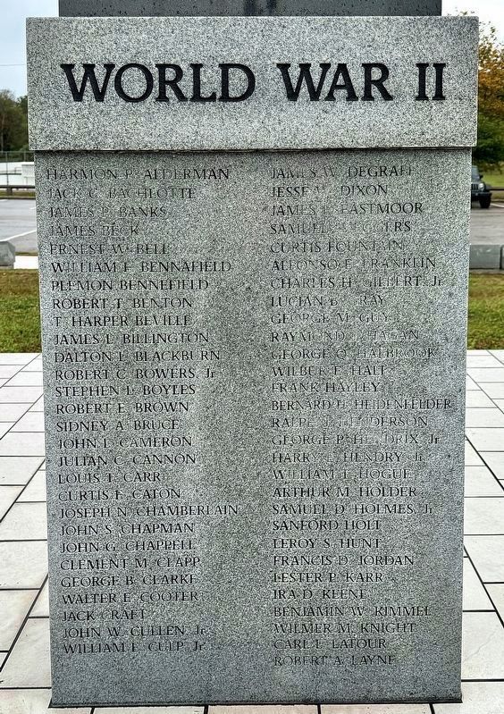 World War II Memorial (<i> front </i>) image. Click for full size.