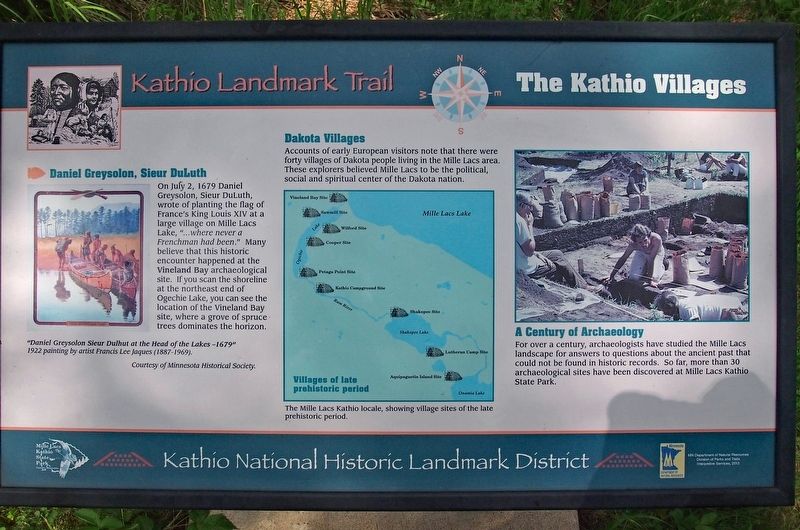 The Kathio Villages Marker image. Click for full size.