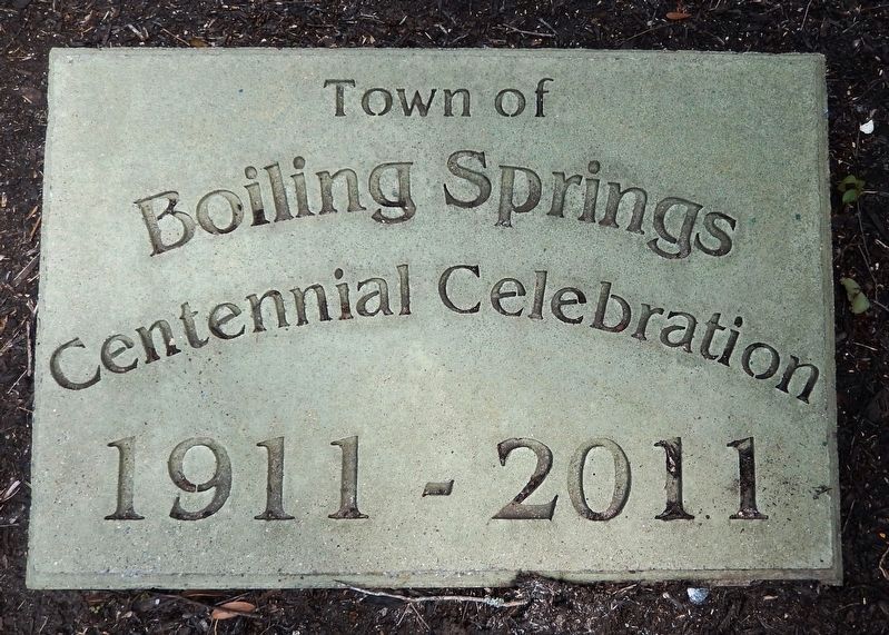 Town of Boiling Springs Centennial Marker image. Click for full size.