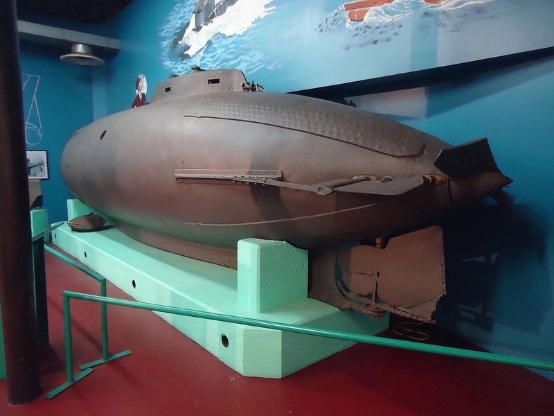 The submarine on display at the Paterson Museum, New Jersey image. Click for full size.