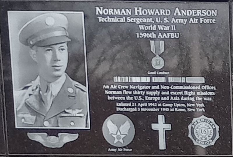 Norman Howard Anderson Marker image. Click for full size.