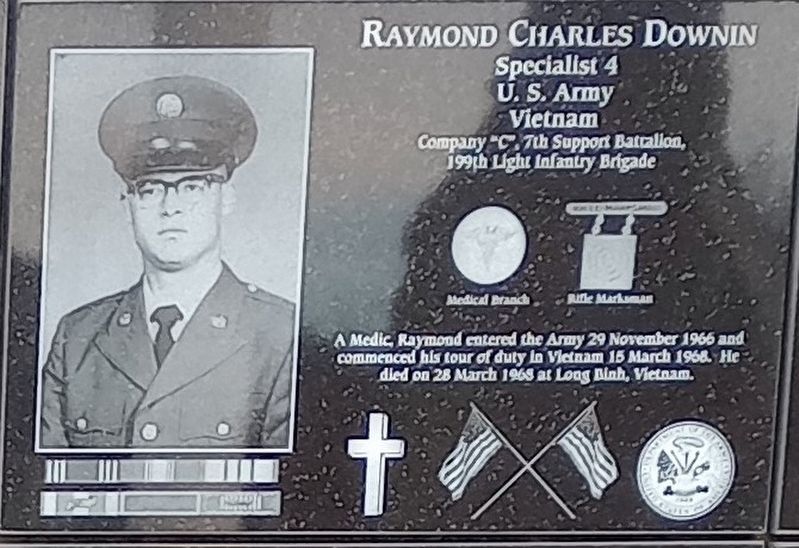Raymond Charles Downin Marker. Click for full size. Raymond Charles Downin Marker image. Click for full size.
