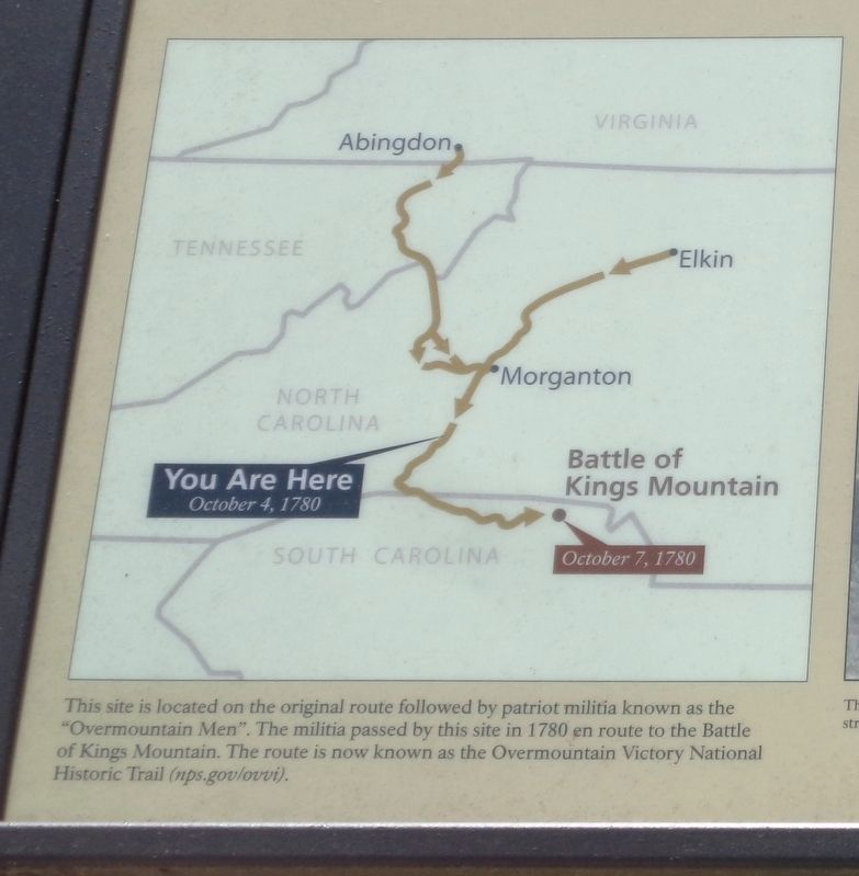 Route of Patriot Militia image. Click for full size.