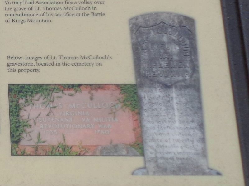 McCulloch Gravestone. Click for full size. McCulloch Gravestone image. Click for full size.