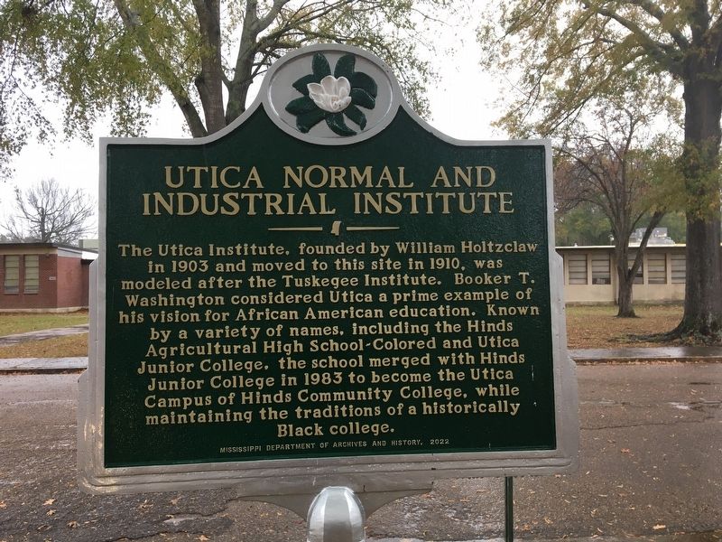Utica Normal and Industrial Institute Marker image. Click for full size.