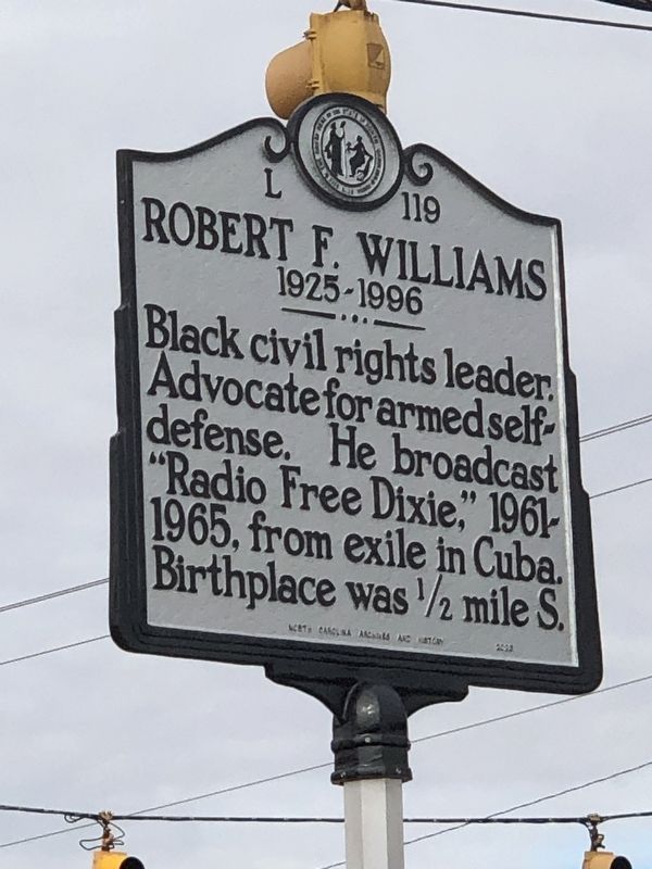 Robert F. Williams Marker image. Click for full size.