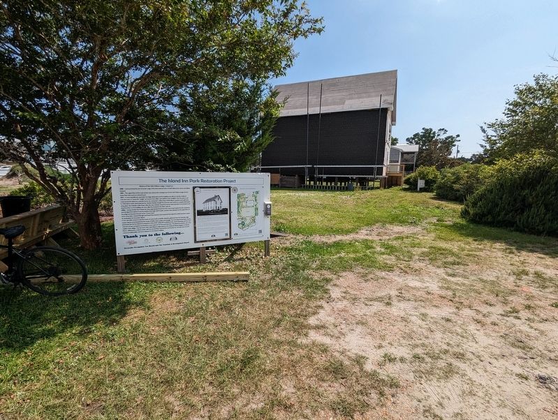 The Island Inn Park Restoration Project Marker image. Click for full size.