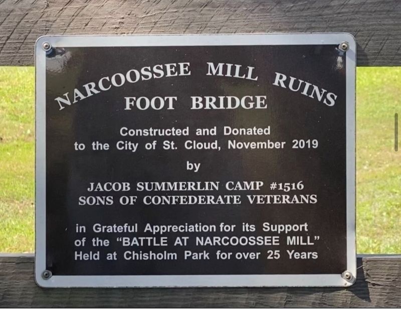 Narcoossee Mill Ruins Marker image. Click for full size.