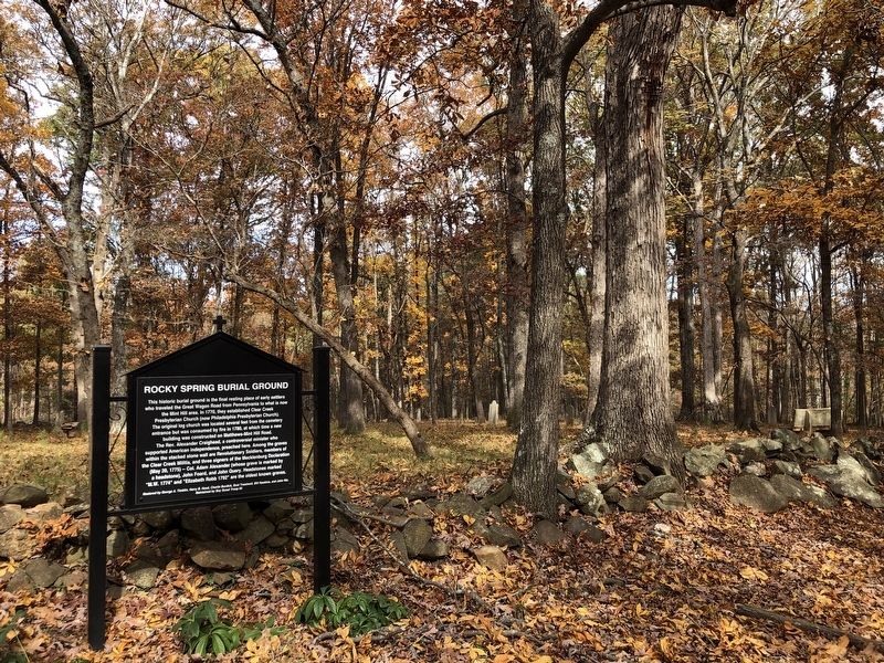 Rocky Spring Burial Ground Marker image. Click for full size.