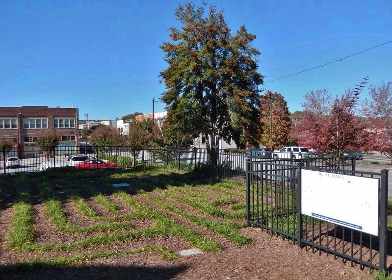 St. James Episcopal Church Labyrinth and Marker image. Click for full size.