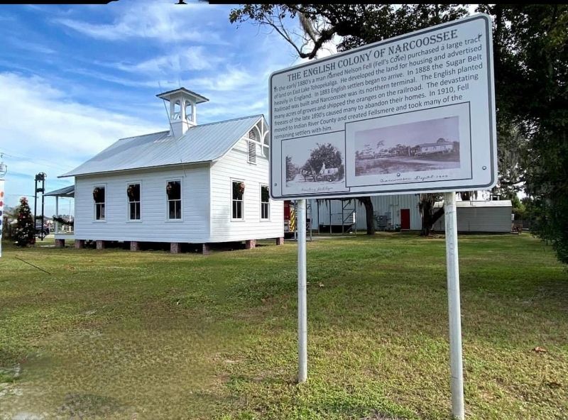 The English Colony of Narcoossee Marker. Click for full size. The English Colony of Narcoossee Marker image. Click for full size.
