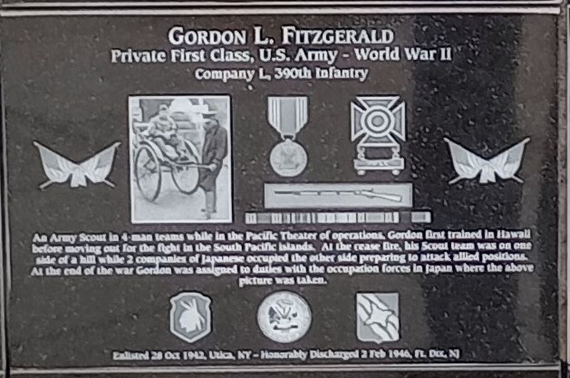 Gordon L. Fitzgerald Marker image. Click for full size.