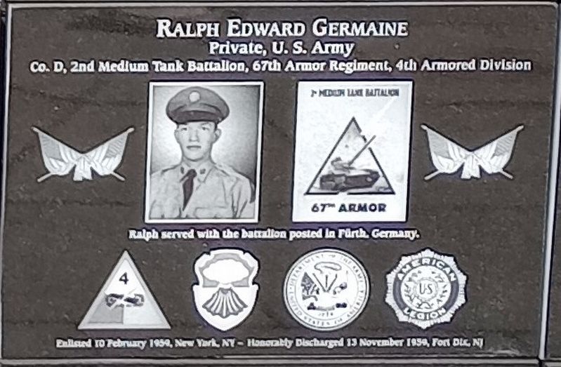 Ralph Edward Germaine Marker image. Click for full size.