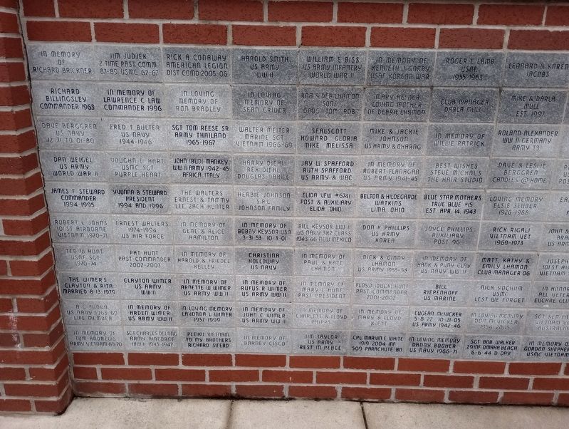American Legion Post No. 96 Veterans Memorial Wall Marker. Click for full size. American Legion Post No. 96 Veterans Memorial Wall Marker image. Click for full size.