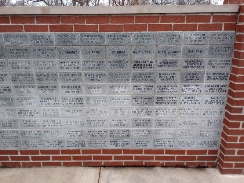 American Legion Post No. 96 Veterans Memorial Wall Marker image. Click for full size.
