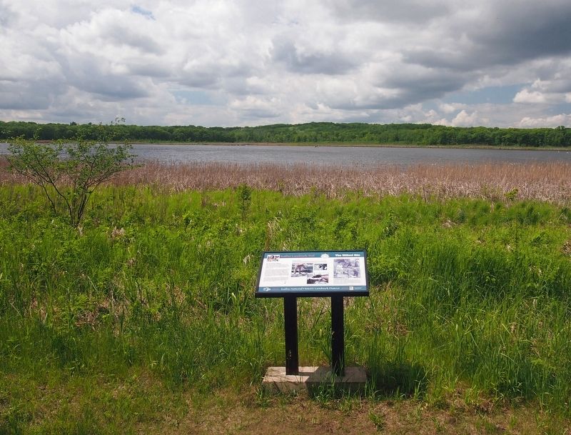 The Wilford Site Marker on the shore of Ogechie Lake image. Click for full size.