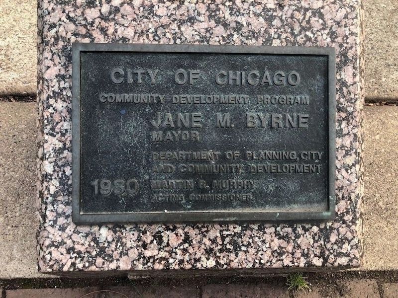 City of Chicago Community Development Program plaque image. Click for full size.