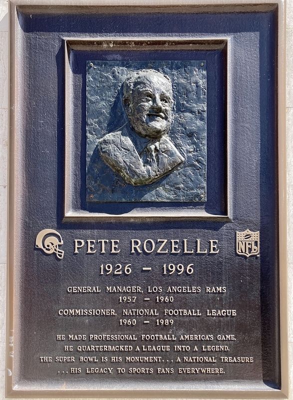 Pete Rozelle Marker image. Click for full size.