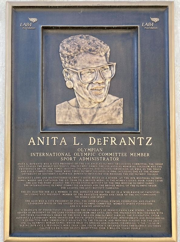 Anita L. DeFrantz Marker image. Click for full size.
