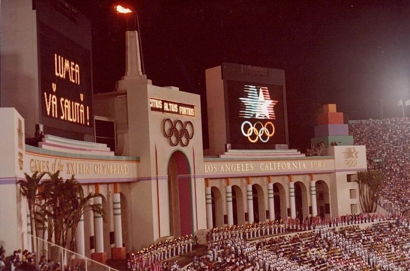 1984 Olympics Closing Ceremony image. Click for full size.