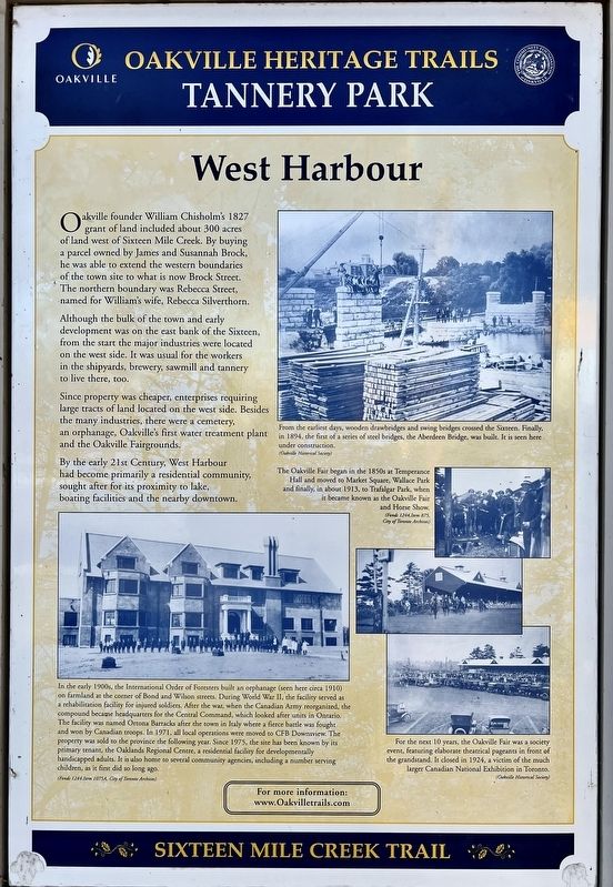 West Harbour Marker image. Click for full size.