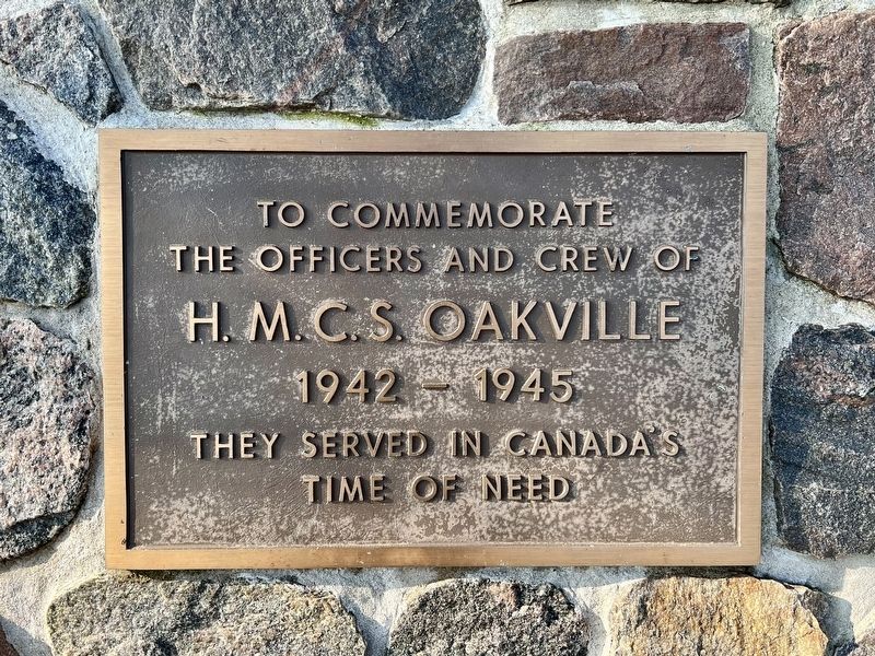 H.M.C.S. Oakville Marker image. Click for full size.