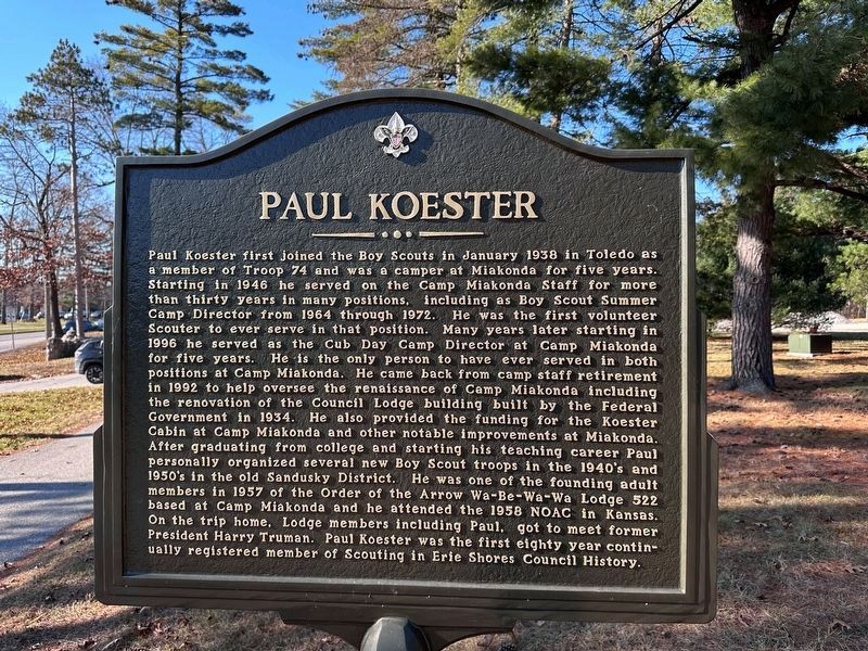 Paul Koester side of the marker image. Click for full size.
